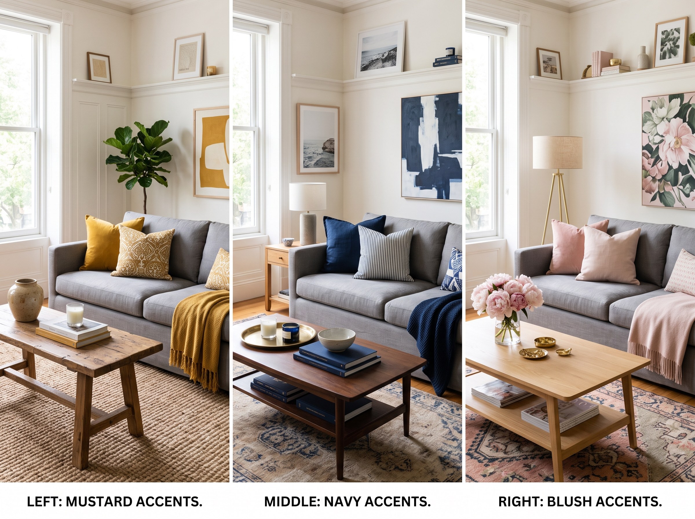 What Colors Go With a Gray Couch (With Real-Room Previews)