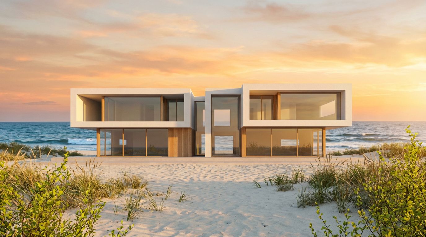 3D Villa Exterior to Photorealism