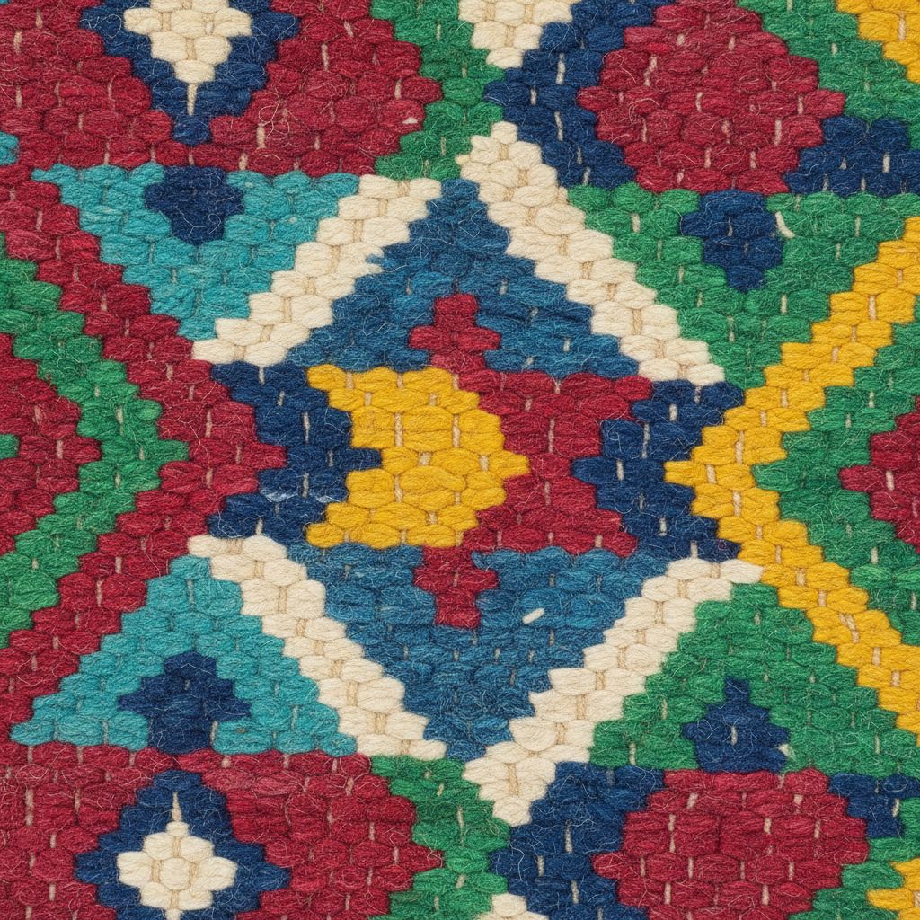 Textured wool rug reference