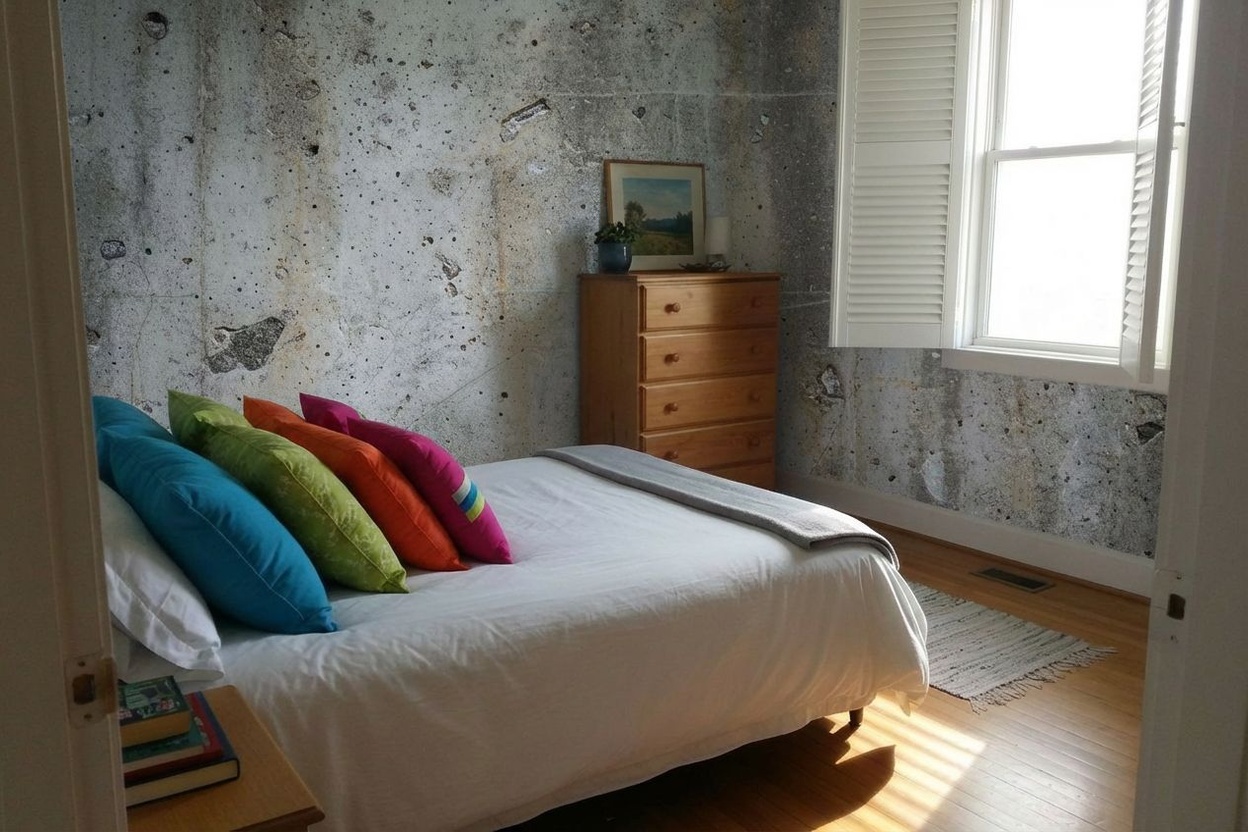 After - Test wall colors & wallpapers.