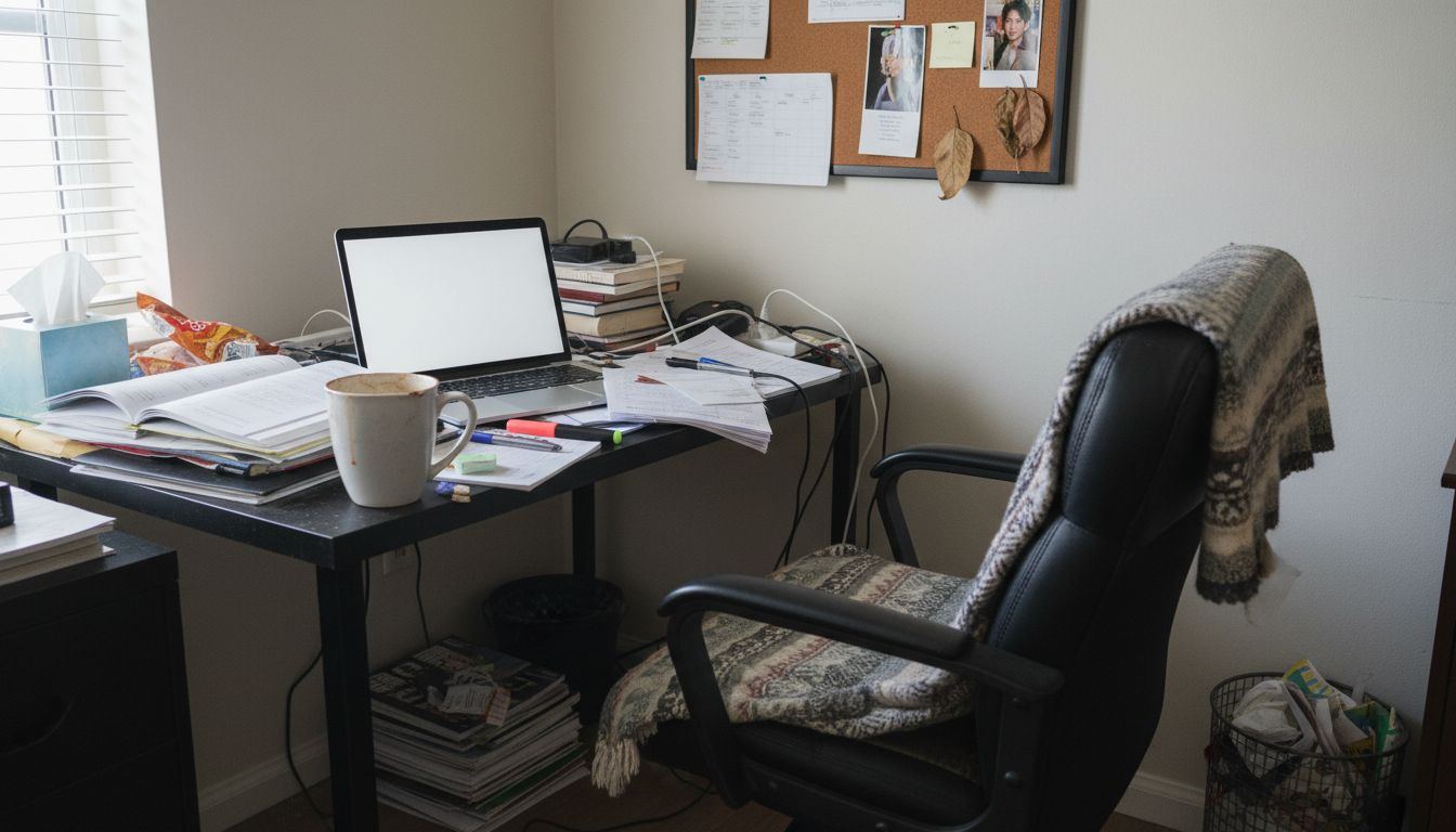 Before - Couleurs de Mur pour Bureau à Domicile — 9 Teintes Prévisualisées